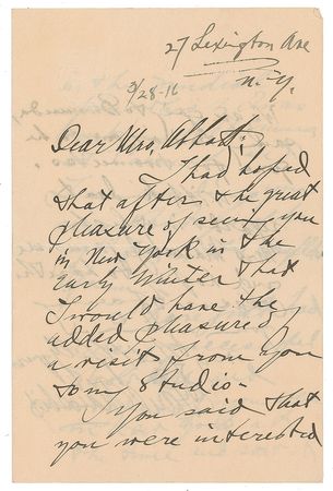 Lot #471 Paul Manship Handwritten Letter Signed - Image 1