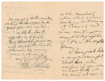 Lot #471 Paul Manship Handwritten Letter Signed - Image 2