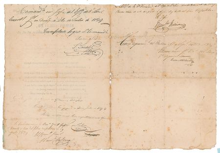Lot #219 Simon Bolivar Handwritten Letter Signed - Image 2
