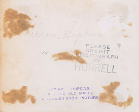 Lot #790 Miriam Hopkins Signed Photograph - Image 2