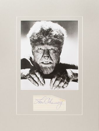 Lot #752 Lon Chaney, Jr Signature - Image 1