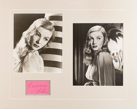 Lot #796 Veronica Lake Signature - Image 1