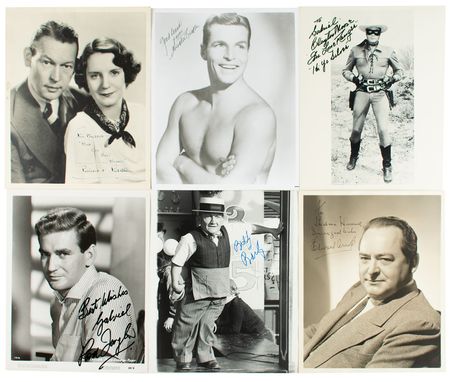 Lot #729 Actors: Over 90 photos of Hollywood leading men - Image 1