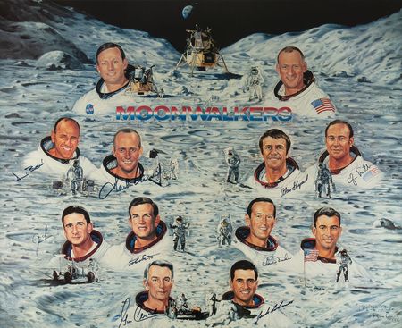 Lot #393 Moonwalkers Print - Image 1
