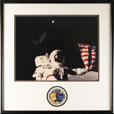 Lot #413 Gene Cernan Signed Photograph - Image 2