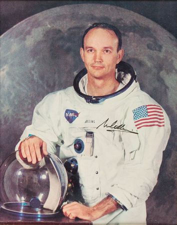 Lot #416 Michael Collins Signed Photograph - Image 1