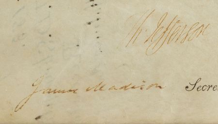 Lot #5 Thomas Jefferson and James Madison Signed Document - Image 3