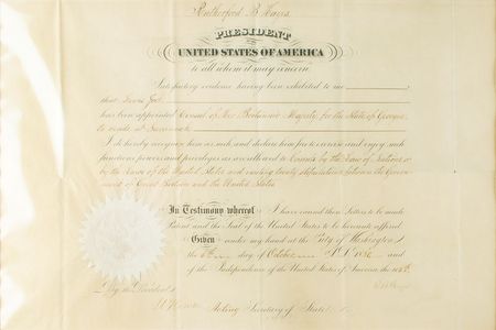 Lot #97 Rutherford B. Hayes Signed Document - Image 2