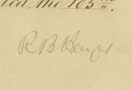 Lot #97 Rutherford B. Hayes Signed Document - Image 3
