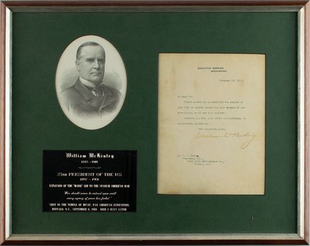 Lot #112 William McKinley Typed Letter Signed - Image 1