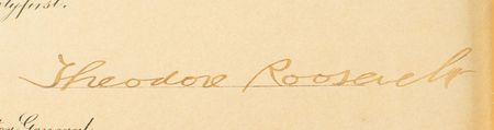 Lot #37 Theodore Roosevelt Signed Document - Image 3
