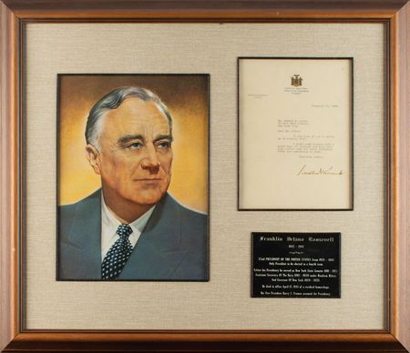 Lot #126 Franklin D. Roosevelt Typed Letter Signed - Image 1