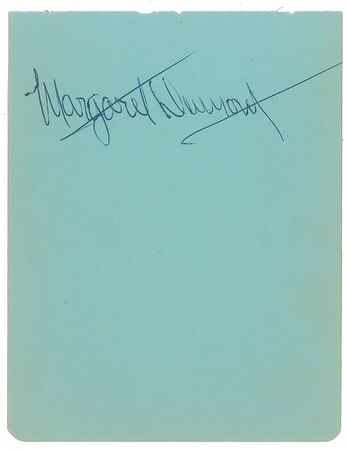 Lot #814 Marx Brothers: Margaret Dumont Signature - Image 1