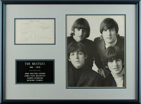 Lot #575 Beatles Signatures - Image 1