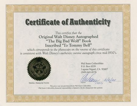 Lot #482 Walt Disney Book - Image 4
