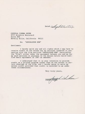 Lot #733  Apocalypse Now - Image 1