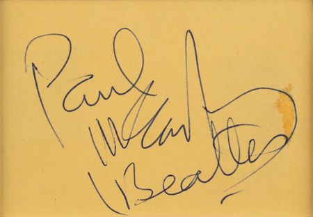 Lot #641 Beatles: Paul McCartney Signature - Image 2