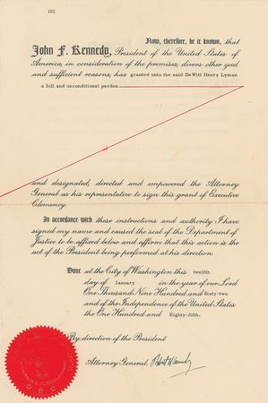 Lot #280 Robert F. Kennedy Signed Document - Image 1