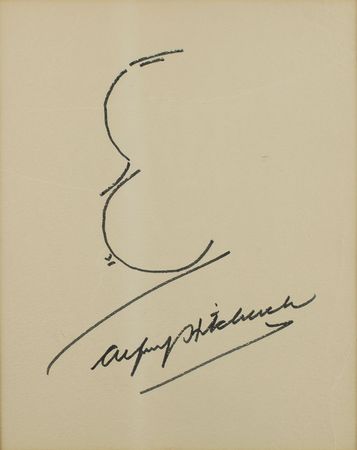 Lot #716 Alfred Hitchcock Sketch - Image 1