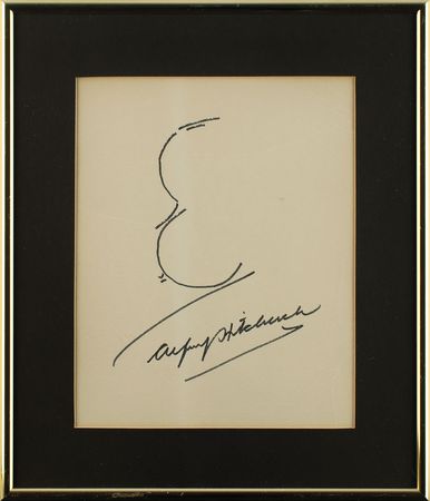 Lot #716 Alfred Hitchcock Sketch - Image 2