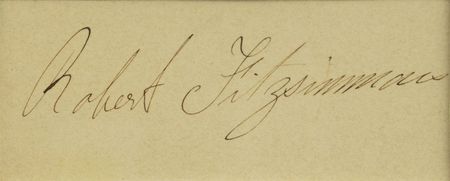 Lot #874 Bob Fitzsimmons Signature - Image 2