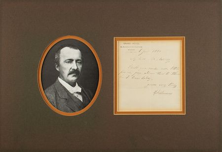Lot #310 Heinrich Schliemann Handwritten Letter Signed - Image 1