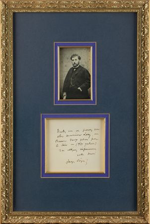 Lot #556 Georges Bizet Handwritten Letter Signed - Image 1