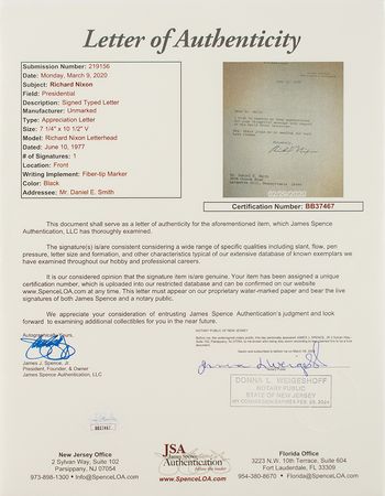 Lot #118 Richard Nixon Typed Letter Signed - Image 2
