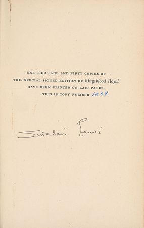 Lot #537 Sinclair Lewis Book - Image 2
