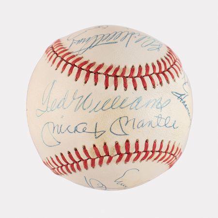 Lot #886 Baseball: 500 Home Run Club Baseball - Image 1