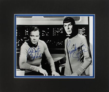 Lot #841 Star Trek: Shatner and Nimoy Signed Photograph - Image 2