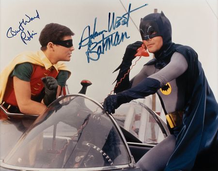 Lot #743 Batman: West and Ward Signed Photograph - Image 1