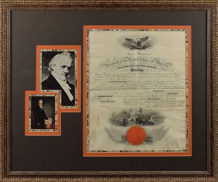 Lot #19 James Buchanan Signed Document