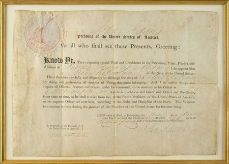 Lot #2 John Adams: President Adams naval appointment amidst the undeclared Quasi-War - Image 2