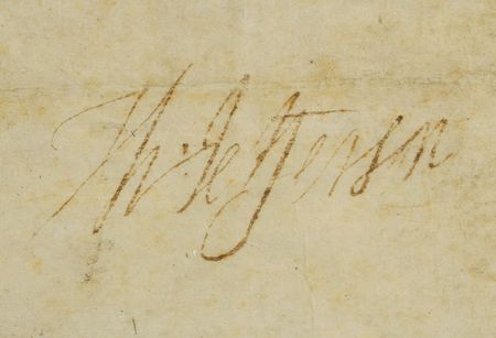 Lot #4 Thomas Jefferson: Very desirable 1805 commission of 