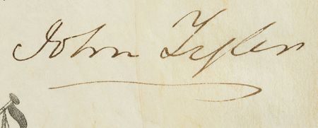 Lot #13 John Tyler Signed Document - Image 2