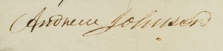 Lot #25 Andrew Johnson Signed Document - Image 2