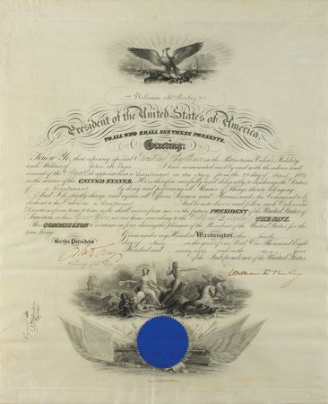 Lot #110 William McKinley Signed Document - Image 1