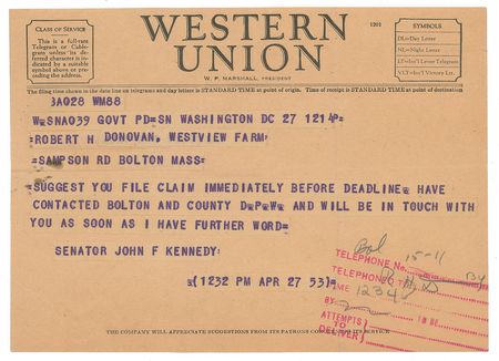 Lot #54 John F. Kennedy Typed Letter Signed - Image 2