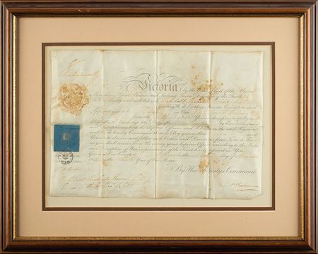 Lot #303 Queen Victoria Signed Document - Image 2