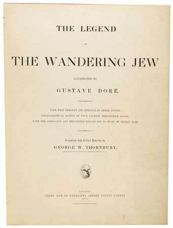 Lot #466 Gustave Dore Book: 'The Wandering Jew' Book - Image 2