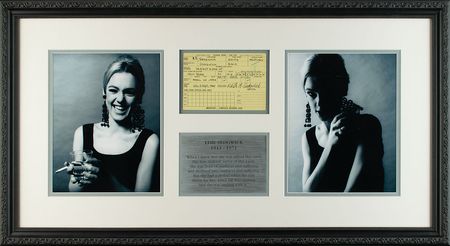 Lot #722 Edie Sedgwick: Ultra rare signature of the Warhol actress and 'It Girl' - Image 1