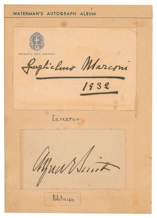 Lot #192 Waterman Autograph Album Waterman Autograph Album - Image 4