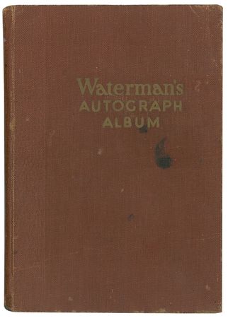 Lot #192 Waterman Autograph Album Waterman Autograph Album - Image 5