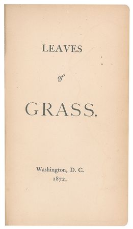 Lot #514 Walt Whitman: Rarely seen signed example of the 'Washington' first edition of Leaves of Grass - Image 4