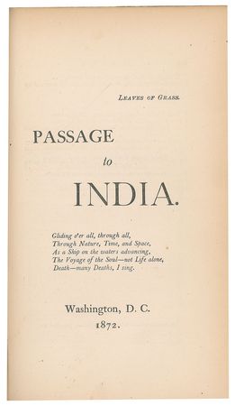 Lot #514 Walt Whitman: Rarely seen signed example of the 'Washington' first edition of Leaves of Grass - Image 6