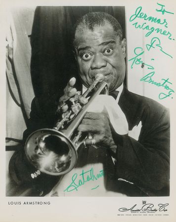 Lot #625 Louis Armstrong Signed Photograph - Image 1