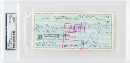 Lot #262 Roy DeMeo Check - Image 5