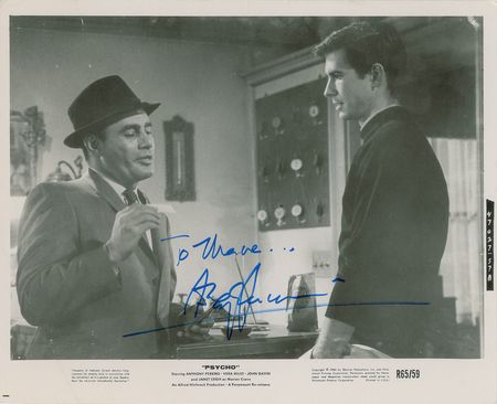 Lot #826 Psycho: Perkins and Miles Signed Photographs - Image 1