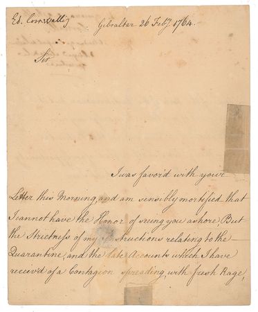 Lot #362 Edward Cornwallis Signed Letter - Image 2